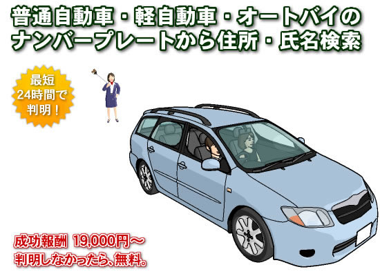 「このナンバープレート、誰?」にお答えします。